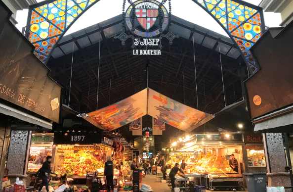 La Boqueria Barcelone, marché couvert accessible PMR