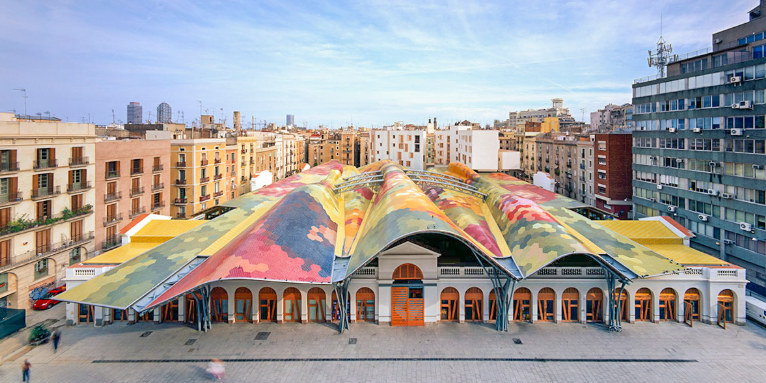 Mercat de Santa Caterina Barcelone, marché accessible PMR
